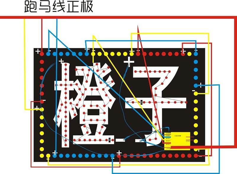 led電子燈箱簡(jiǎn)便制作教程（4）接線(xiàn)解釋