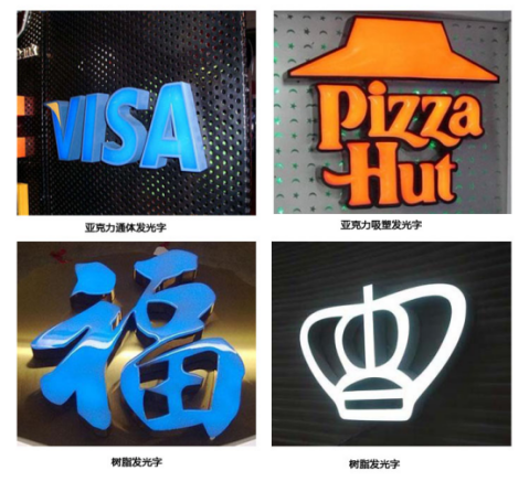 Led樹(shù)脂發(fā)光字的特點(diǎn)與作為廣告字的運用界線(xiàn)2
